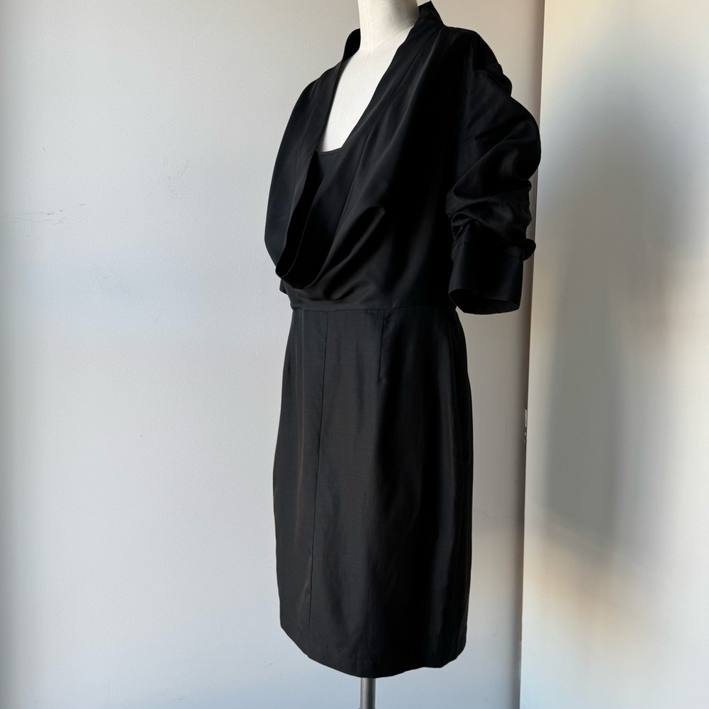 Vintage Ali Ro black Dress Rare convertible size 10 - Picture 3 of 12